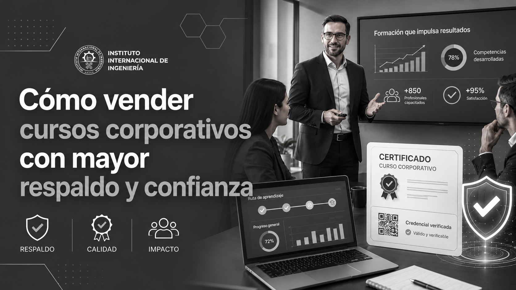 Cómo vender cursos corporativos con mayor respaldo y confianza