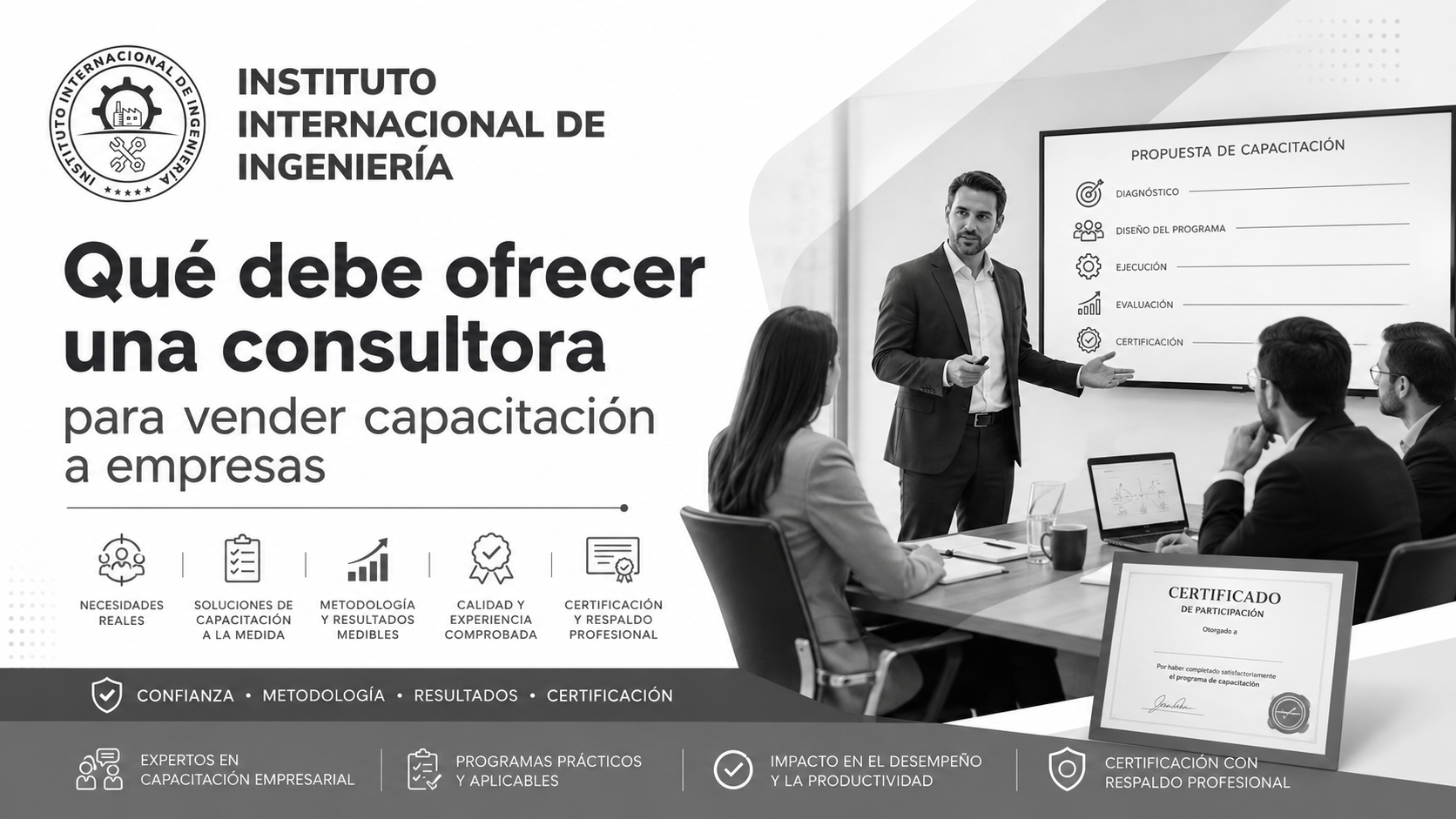Qué debe ofrecer una consultora para vender capacitación a empresas