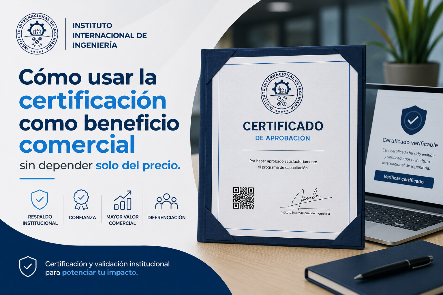 Cómo usar la certificación como beneficio comercial sin depender solo del precio