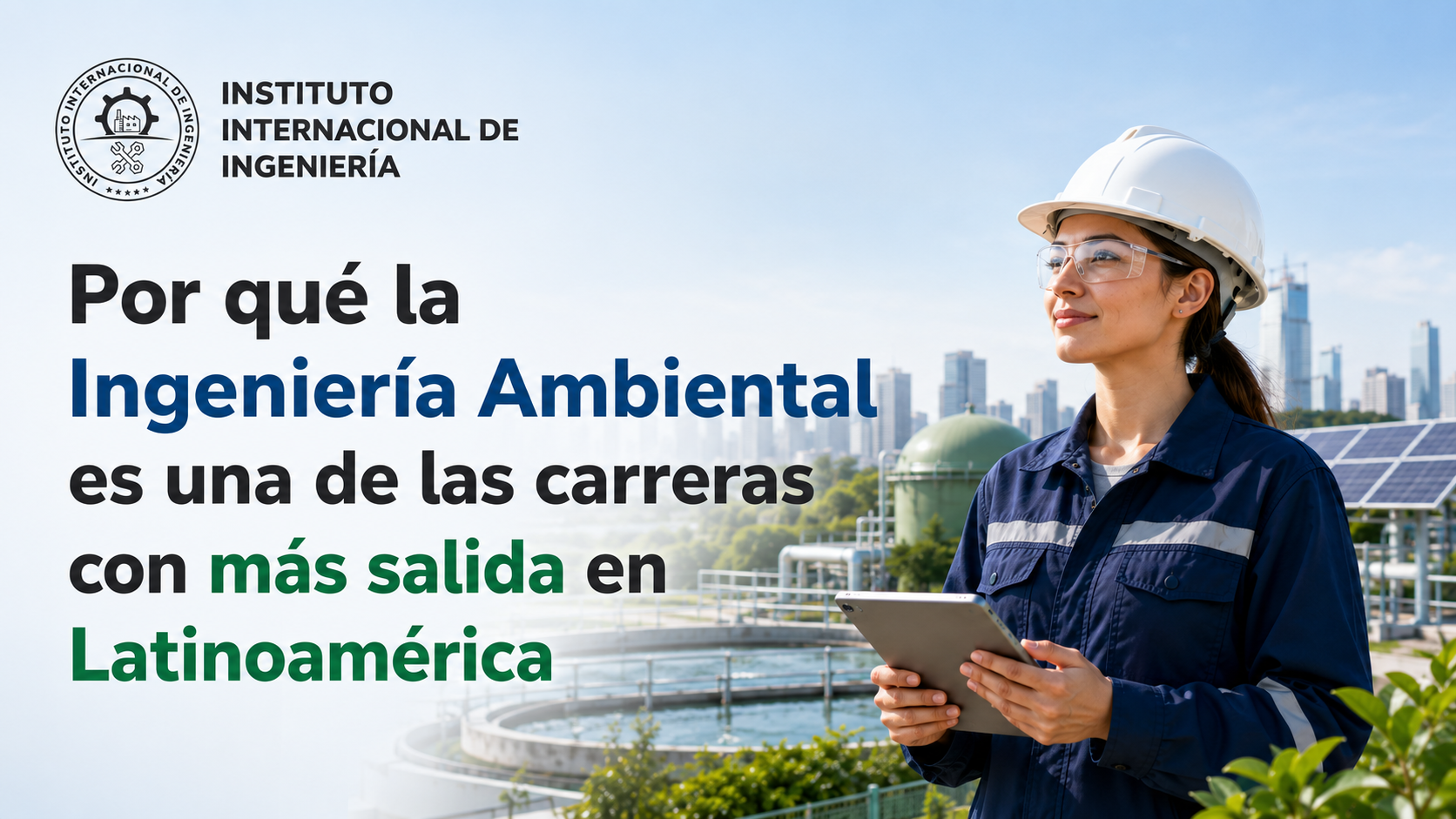 Portada sobre Ingeniería Ambiental y salida profesional en Latinoamérica