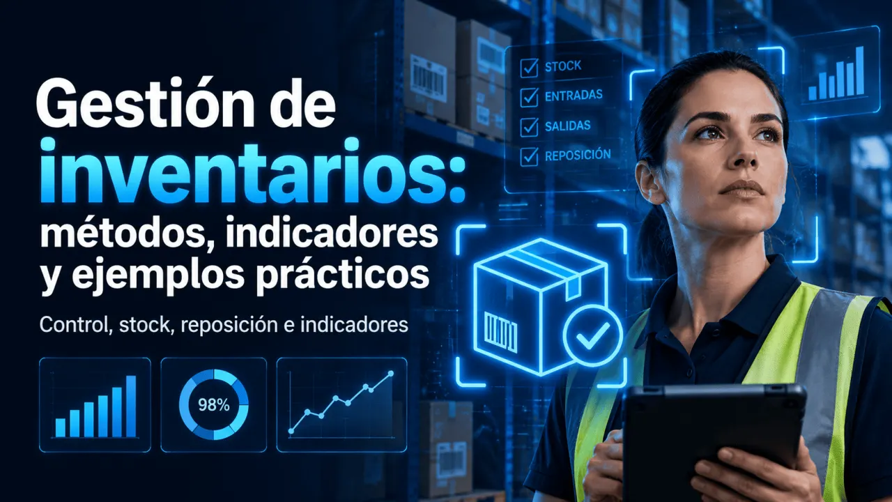 Gestión de inventarios: métodos, indicadores y ejemplos prácticos