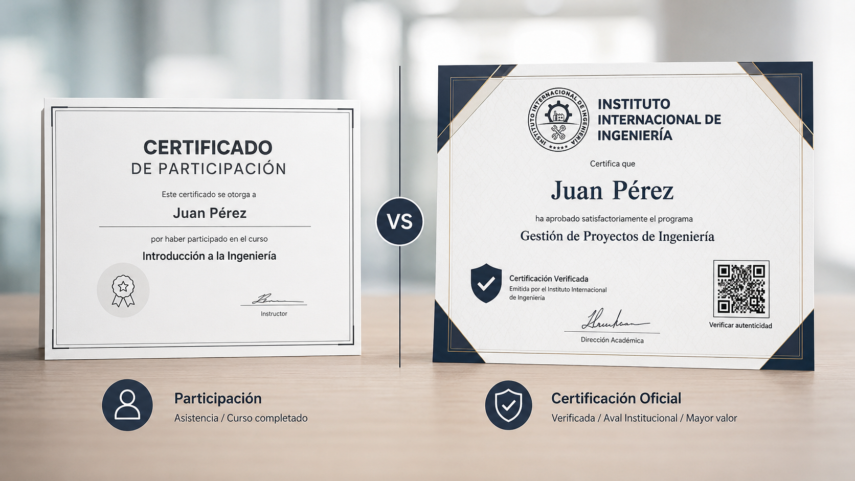 Validación de certificados propios con respaldo institucional 3i